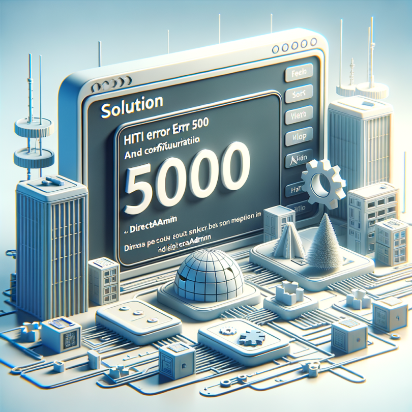 DirectAdmin HTTP Hatası 500 Çözümü ve Yapılandırması
