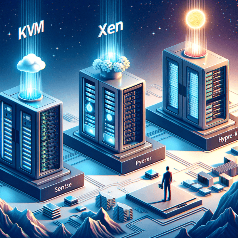 VDS Sanallaştırma Teknolojileri: KVM, Xen ve Hyper-V Karşılaştırması