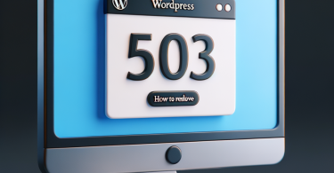 "WordPress Hata 503 Nedir ve Nasıl Çözülür?"